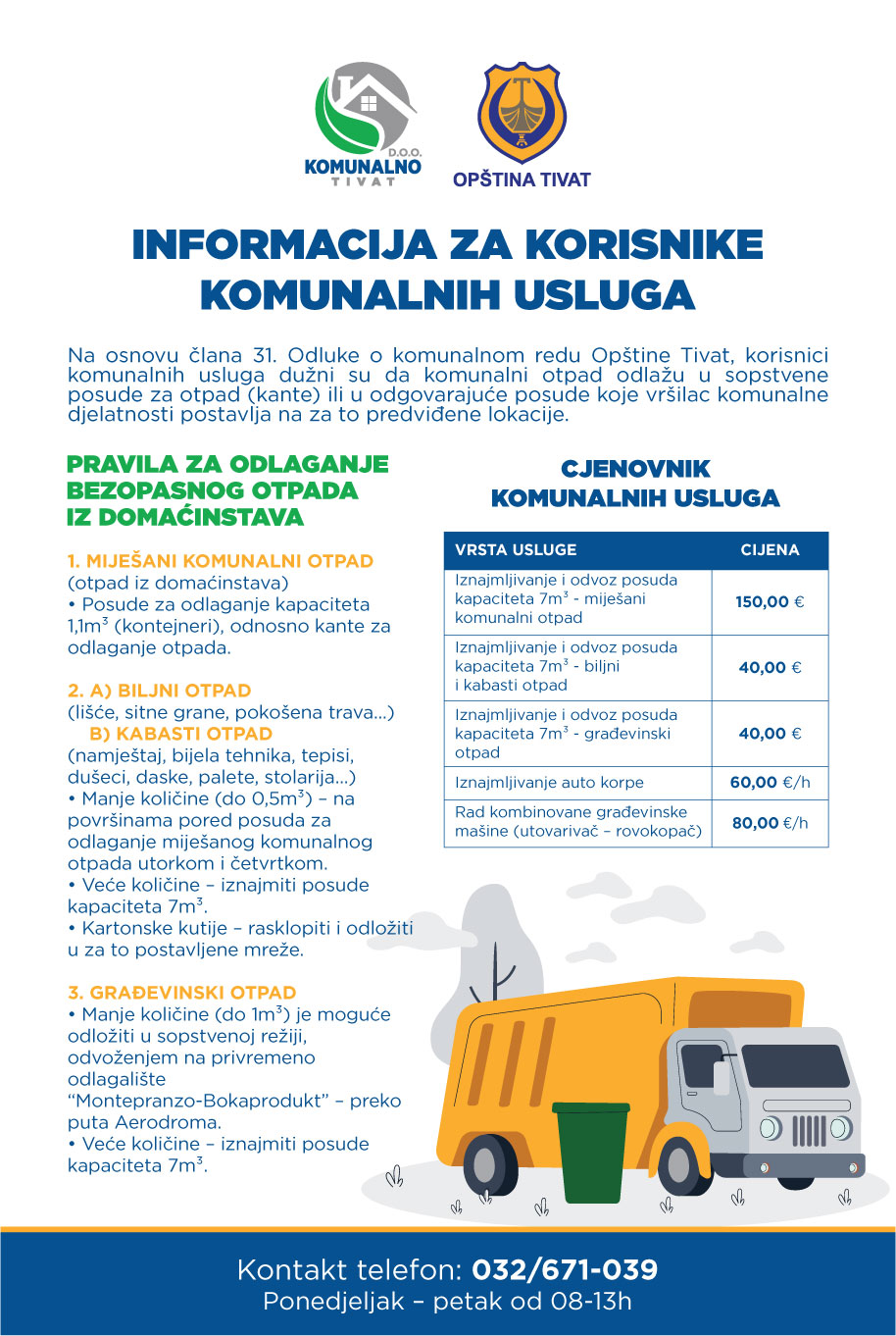 PRAVILA ZA ODLAGANJE OTPADA